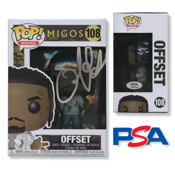 Offset Signed Autographed Funko Pop #108 PSA/DNA Authenticated