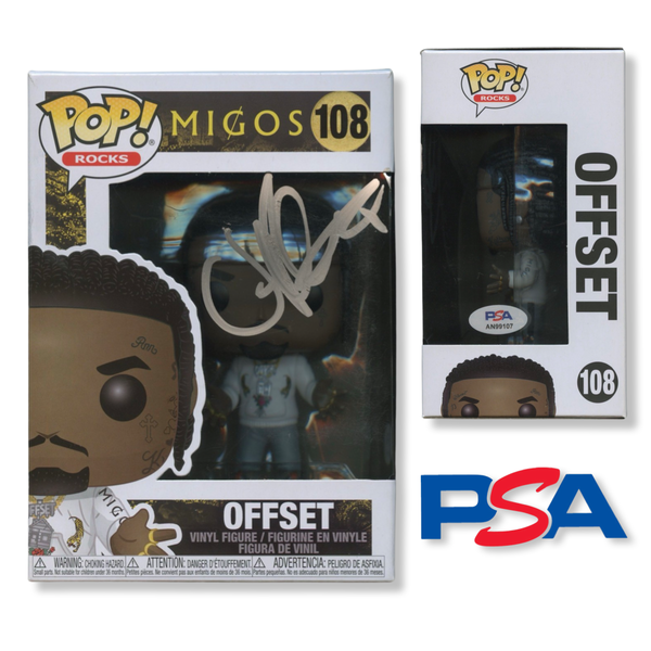 Offset Signed Autographed Funko Pop #108 PSA/DNA Authenticated