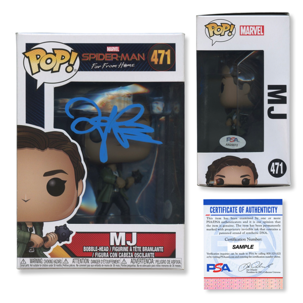 Zendaya Signed Autographed Funko Pop #471 MJ PSA/DNA Authenticated