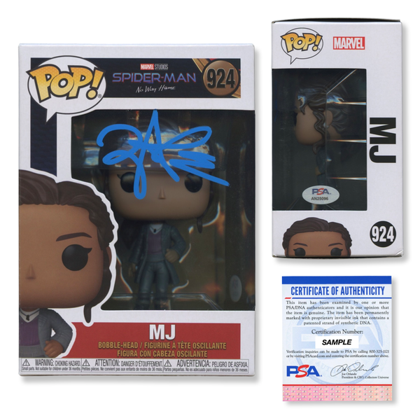 Zendaya Signed Autographed Funko Pop #924 MJ PSA/DNA Authenticated