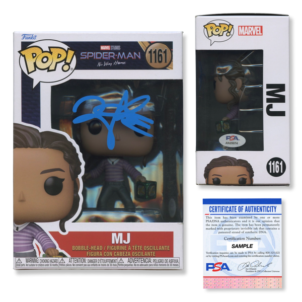 Zendaya Signed Autographed Funko Pop #1161 MJ PSA/DNA Authenticated