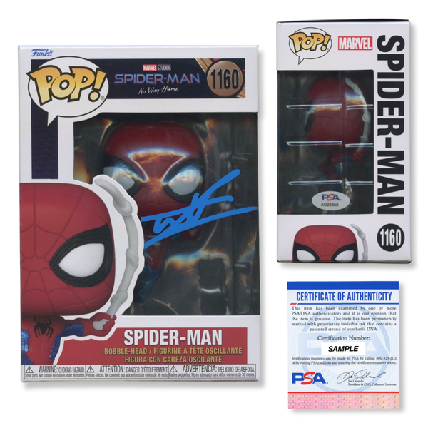 Tom Holland Signed Autographed Funko Pop #1160 Spider-Man PSA/DNA Authenticated