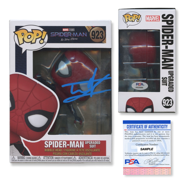 Tom Holland Signed Autographed Funko Pop #923 Spider-Man PSA/DNA Authenticated