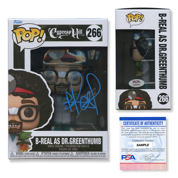 B-Real Signed Autographed Funko Pop #266 Dr. Greenthumb PSA/DNA Authenticated