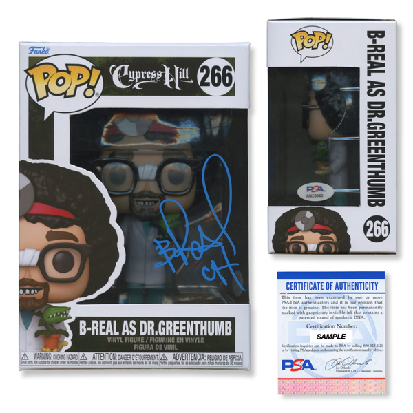 B-Real Signed Autographed Funko Pop #266 Dr. Greenthumb PSA/DNA Authenticated