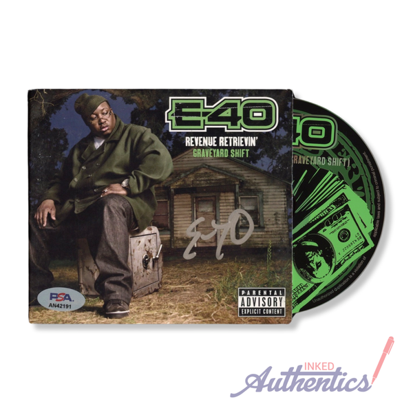 E-40 Signed Autographed CD "Revenue Retrievin': Graveyard Shift" PSA/DNA Authenticated