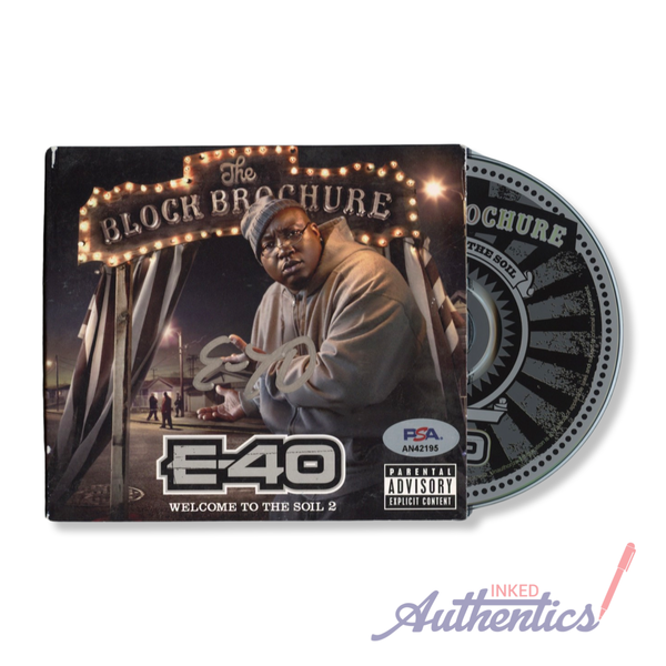 E-40 Signed Autographed CD "The Block Brochure: Welcome to the Soil 2" PSA/DNA Authenticated