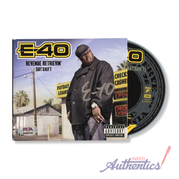 E-40 Signed Autographed CD "Revenue Retrievin': Day Shift" PSA/DNA Authenticated