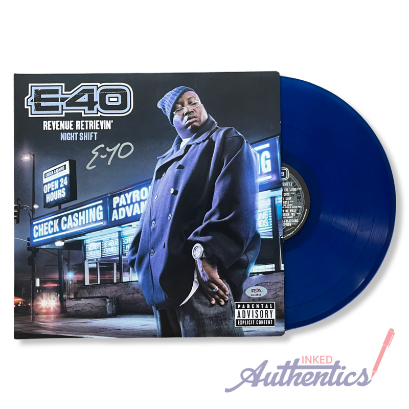 E-40 Signed Autographed Vinyl LP "Revenue Retrievin': Night Shift" PSA/DNA Authenticated