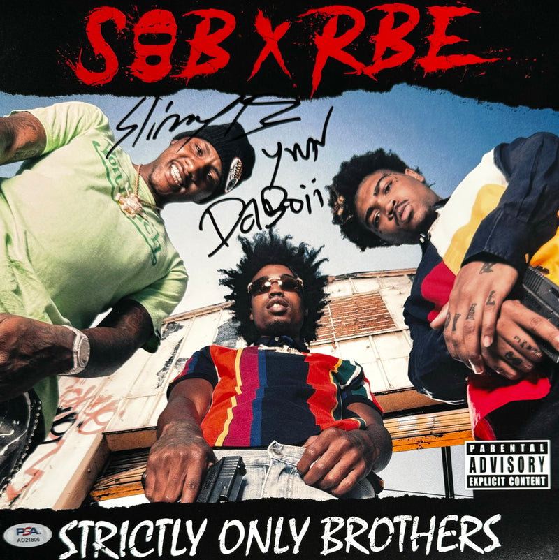 SOB x RBE Signed Autographed 12x12 Photo "Strictly Only Brothers" PSA/DNA Authenticated