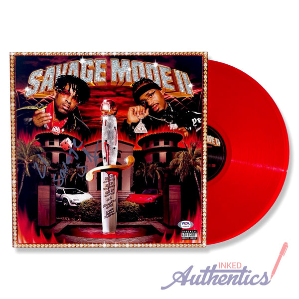 21 Savage Signed Autographed Vinyl LP "Savage Mode II" PSA/DNA Authenticated