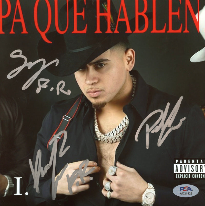 Fuerza Regida Signed Autographed 8x8 Photo "Pa Que Hablen" PSA/DNA Authenticated