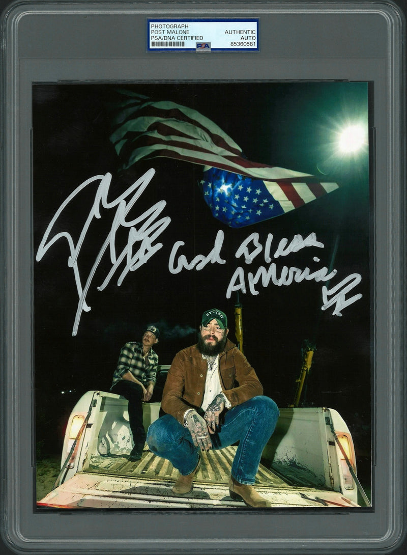 Post Malone Signed Autographed 8x10 Photo PSA/DNA Authenticated