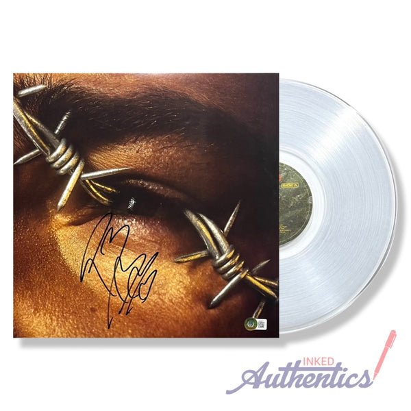 POST MALONE SIGNED ROCKSTAR AUTOGRAPH ALBUM VINYL LP BECKETT BAS