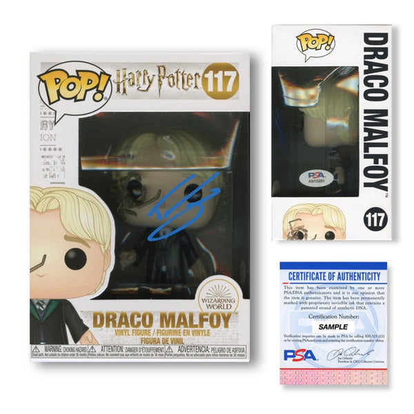 Tom Felton Signed Autographed Funko Pop #117 Draco Malfoy PSA/DNA Authenticated