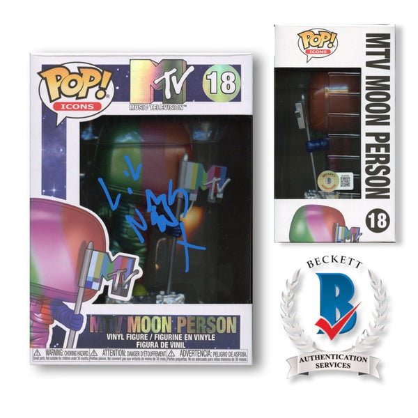 Lil Nas X Signed Autographed Funko Pop #18 MTV Moon Person Beckett Authentic