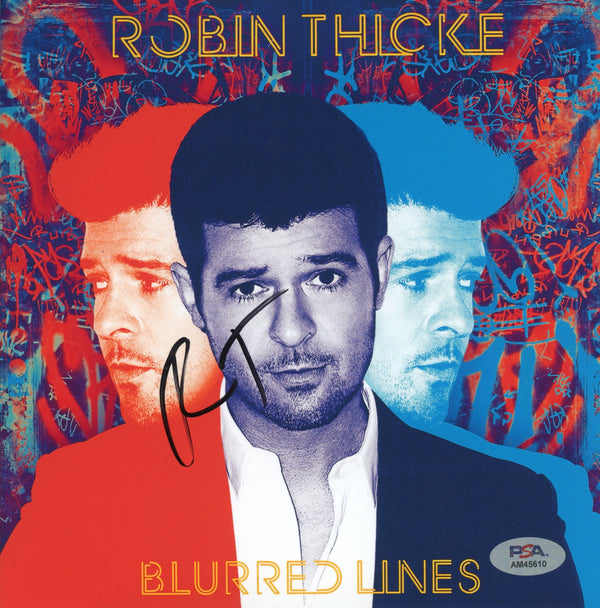 Robin Thicke Signed Autographed 8x8 Photo "Blurred Lines" PSA/DNA Authenticated