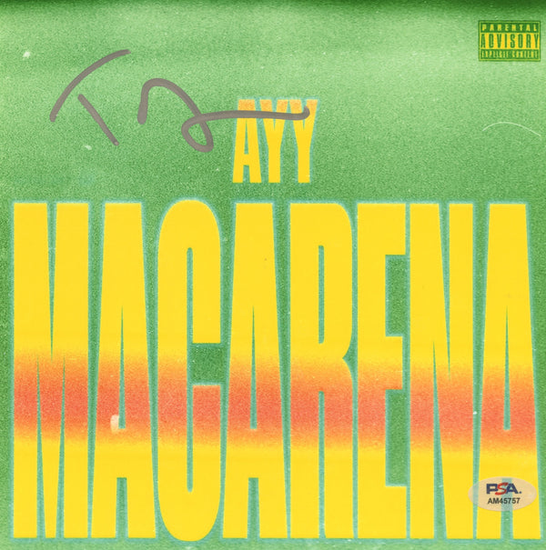 Tyga Signed Autographed 8x8 Photo "Ayy Macarena" PSA/DNA Authenticated