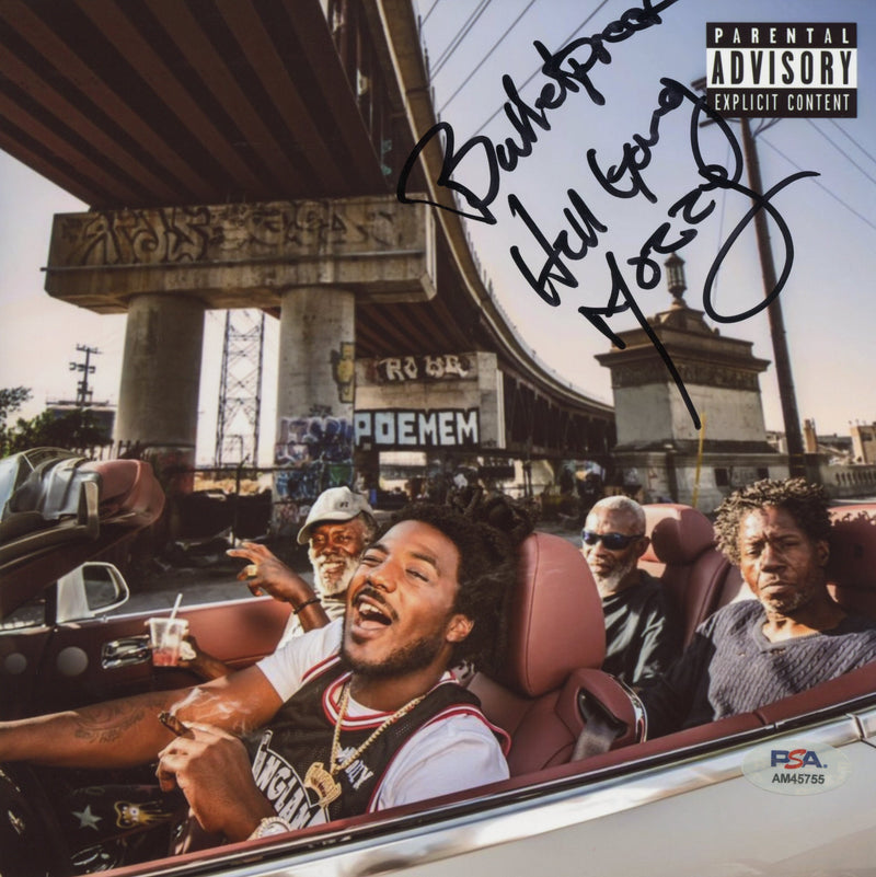 Mozzy Signed Autographed 8x8 Photo "Beyond Bulletproof" PSA/DNA Authenticated