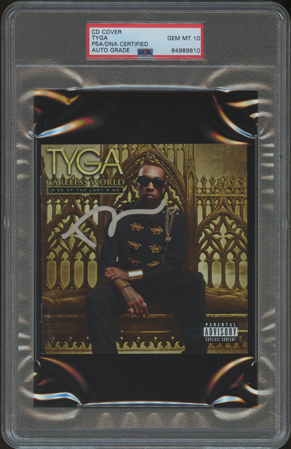 Tyga Signed Autographed CD Cover "Careless World: Rise of the Last King" PSA/DNA 10 Gem Mint