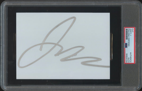 Juicy J Signed Autographed Cut PSA/DNA Authenticated