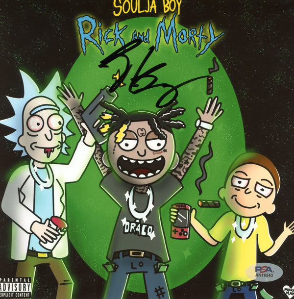 Soulja Boy Signed Autographed 8x8 Photo "Rick And Morty" PSA/DNA Authenticated