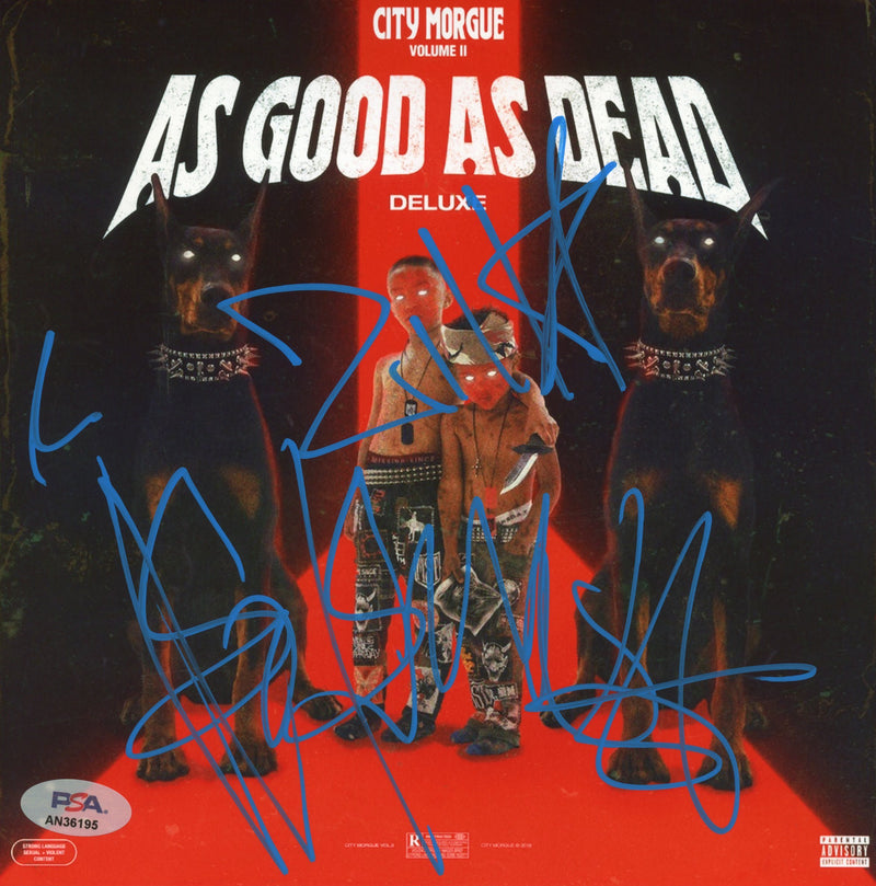 City Morgue Signed Autographed 8x8 Photo "CITY MORGUE VOL 2: AS GOOD AS DEAD" PSA/DNA Authenticated