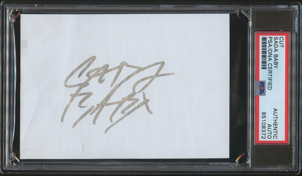 Sada Baby Signed Autographed 3x5 Cut PSA/DNA Authenticated