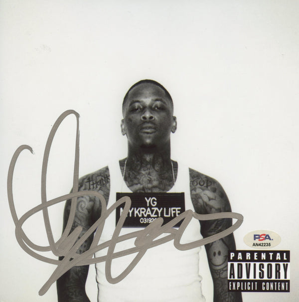 YG Signed Autographed 8x8 Photo "My Krazy Life" PSA/DNA Authenticated