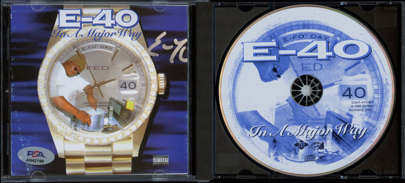 E-40 Signed Autographed CD "In a Major Way" PSA/DNA Authenticated