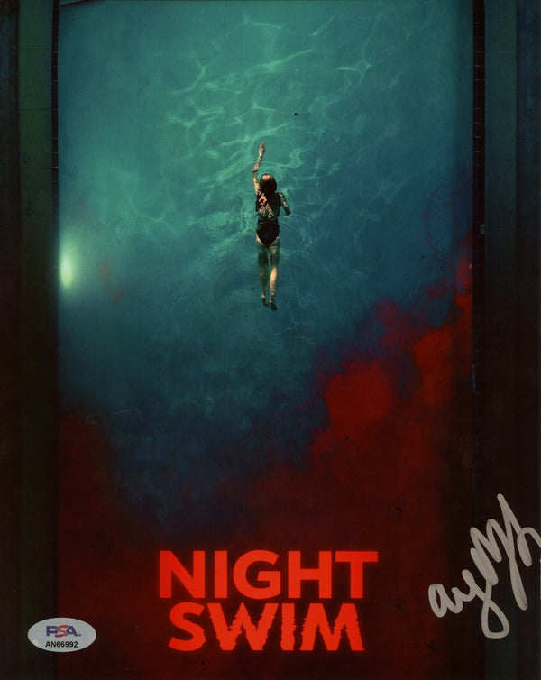 Ayazhan Dalabayeva Signed Autographed 8x10 Photo "Night Swim" PSA/DNA Authenticated