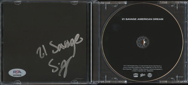 21 Savage Signed Autographed CD "American Dream" PSA/DNA Authenticated