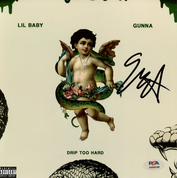 Gunna Signed Autographed 8x8 Photo "Drip Too Hard" PSA/DNA Authenticated