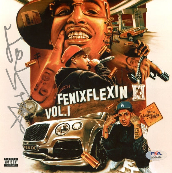 Fenix Flexin Signed 8x8 Photo "Fenix Flexin Vol. 1" PSA/DNA Authenticated