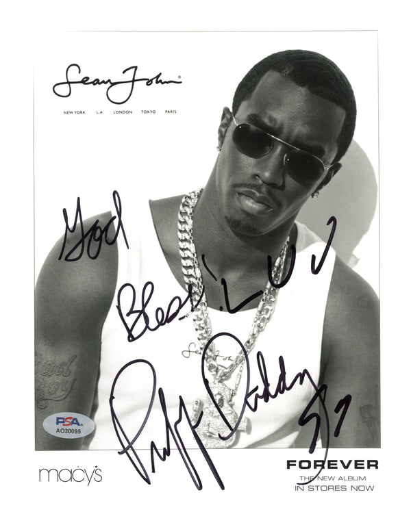 Diddy Signed Autographed 8x10 Photo PSA/DNA Authenticated