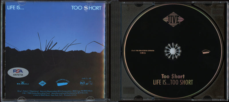 Too Short Signed Autographed CD “Life Is...Too $hort” PSA/DNA Authenticated