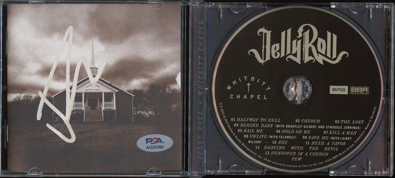 Jelly Roll Signed Autographed CD “Whitsitt Chapel” PSA/DNA Authenticated