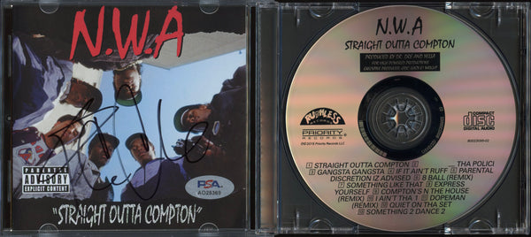 Ice Cube Signed Autographed CD  “Straight Outta Compton” PSA/DNA Authenticated