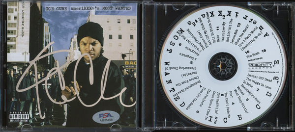 Ice Cube Signed Autographed CD  “AmeriKKKa's Most Wanted” PSA/DNA Authenticated