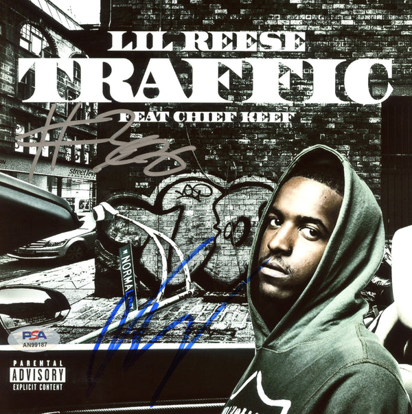 Lil Reese & Chief Keef Signed Autographed 8x8 Photo “Traffic” PSA/DNA Authenticated