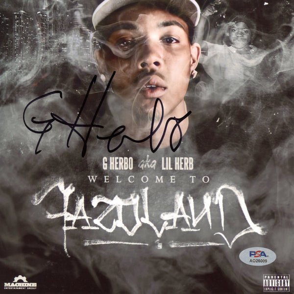 G Herbo Signed Autographed 8x8 Photo "Welcome To Fazoland" PSA/DNA Authenticated