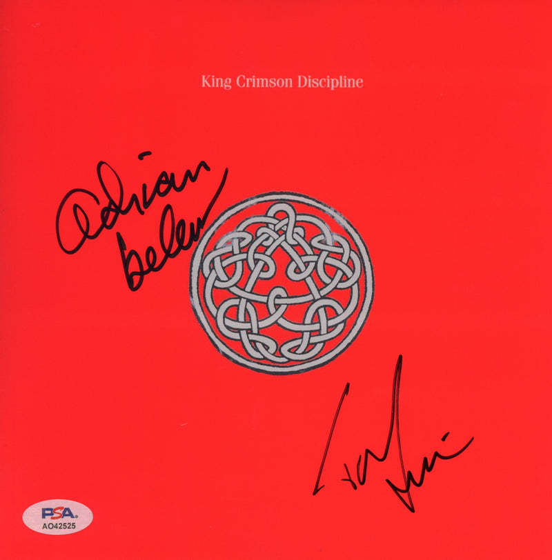 King Crimson Signed Autographed 8x8 “Discipline” PSA/DNA Authenticated