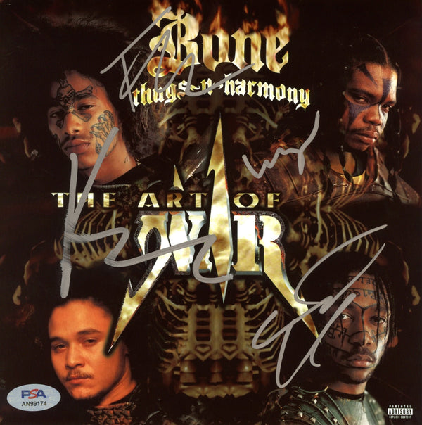 Bone Thugs-N-Harmony Signed Autographed 8x8 Photo "The Art of War" PSA/DNA Authenticated