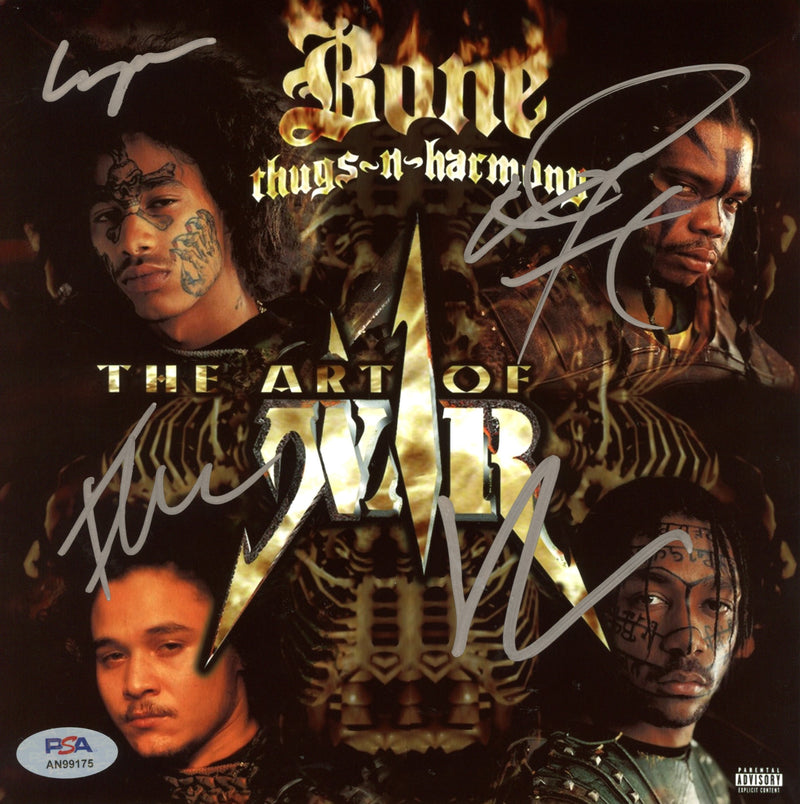 Bone Thugs-N-Harmony Signed Autographed 8x8 Photo "The Art of War" PSA/DNA Authenticated