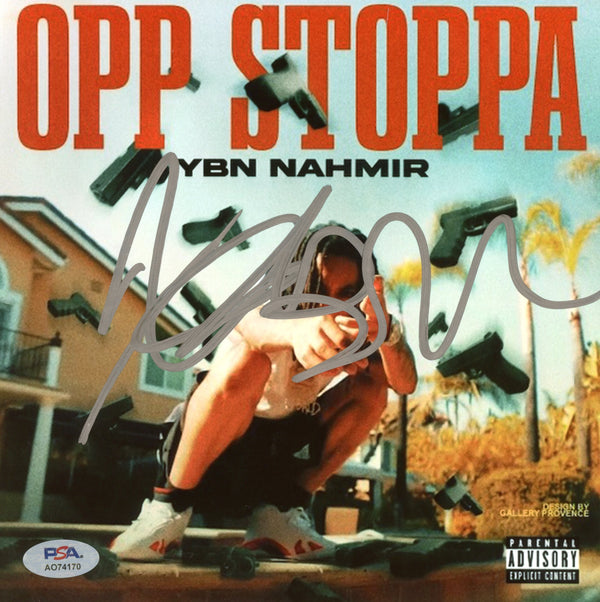 YBN Nahmir Signed Autographed 8x8 Photo “Opp Stoppa” PSA/DNA Authenticated