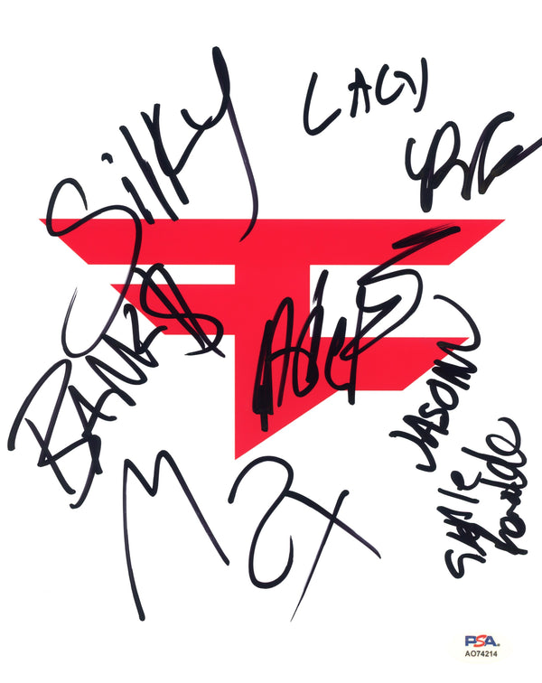 FaZe Clan Signed Autographed 8x10 Photo PSA/DNA Authenticated