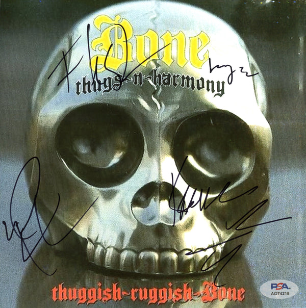 Bone Thugs-N-Harmony Signed Autographed 8x8 Photo "Thuggish Ruggish Bone" PSA/DNA Authenticated