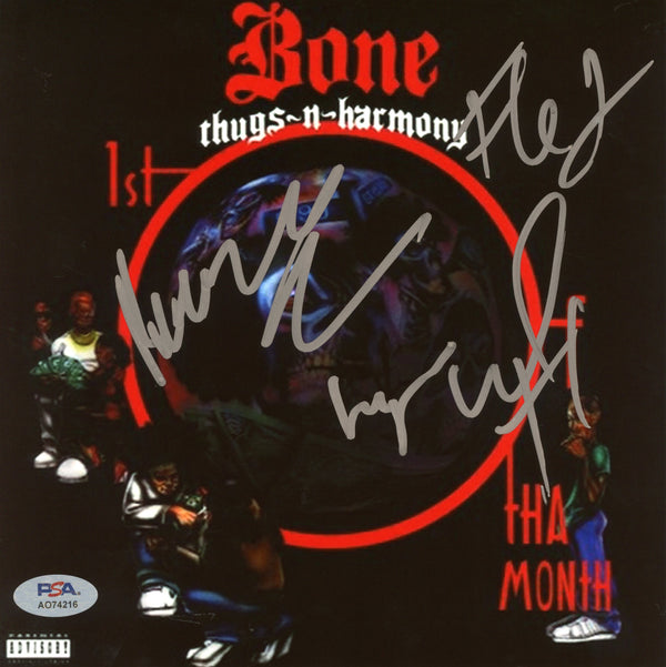 Bone Thugs-N-Harmony Signed Autographed 8x8 Photo "1st of tha Month" PSA/DNA Authenticated