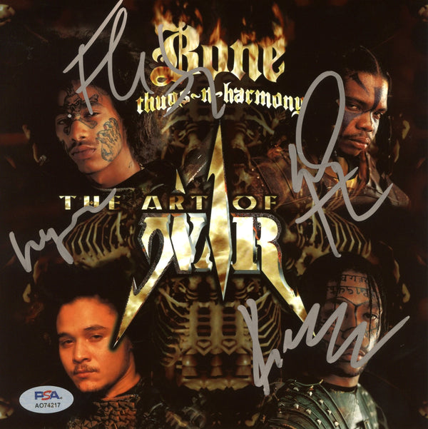 Bone Thugs-N-Harmony Signed Autographed 8x8 Photo "The Art of War" PSA/DNA Authenticated