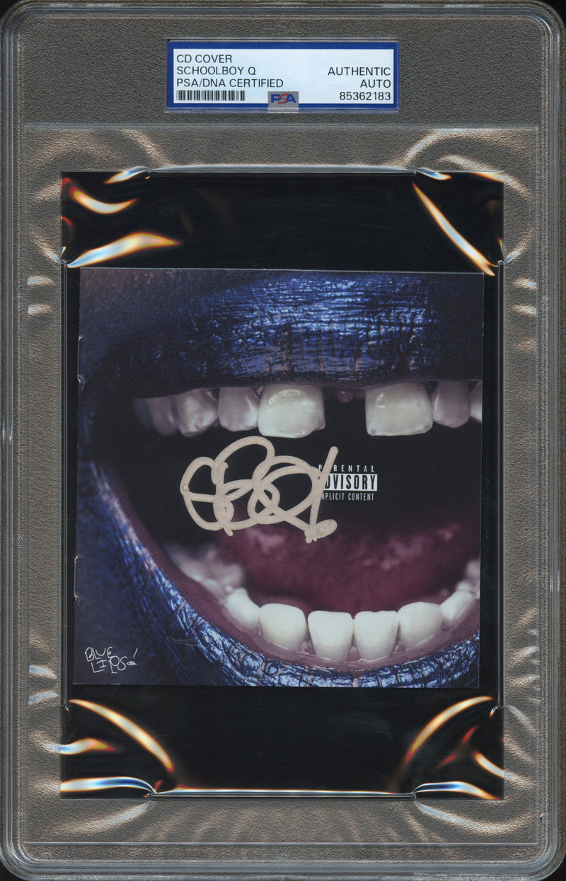 Schoolboy Q Signed Autographed CD Cover “Blue Lips” PSA/DNA Authenticated